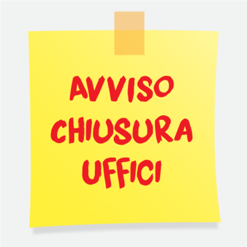 Avviso chiusura uffici Comunali