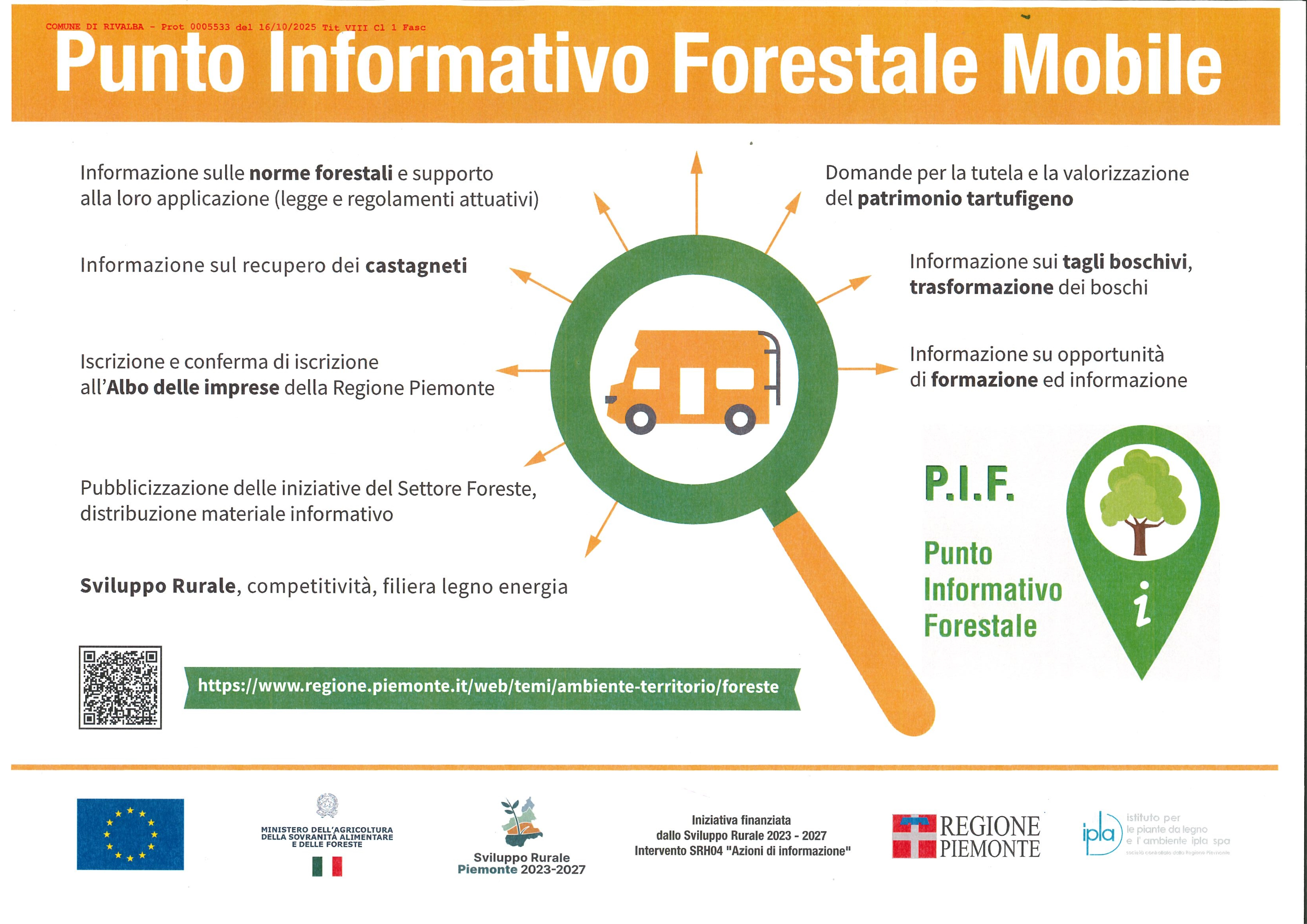 Punto Informativo Forestale Mobile - 8 novembre 2025