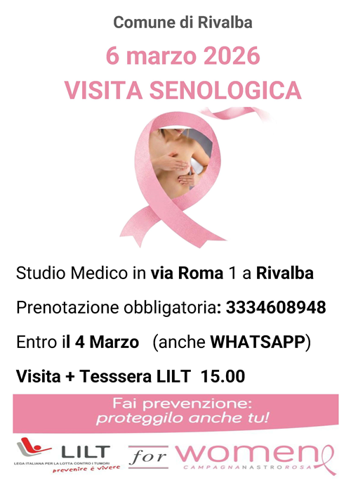 Visita Senologica - 6 marzo 2026