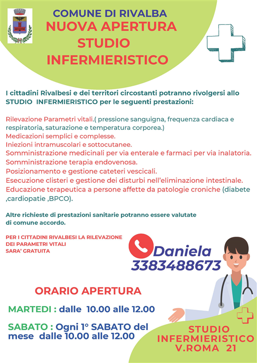 Nuova apertura studio infermieristico