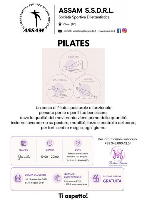 Pilates a Rivalba