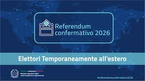 Referendum 2026: opzione di voto per gli elettori temporaneamente all'estero