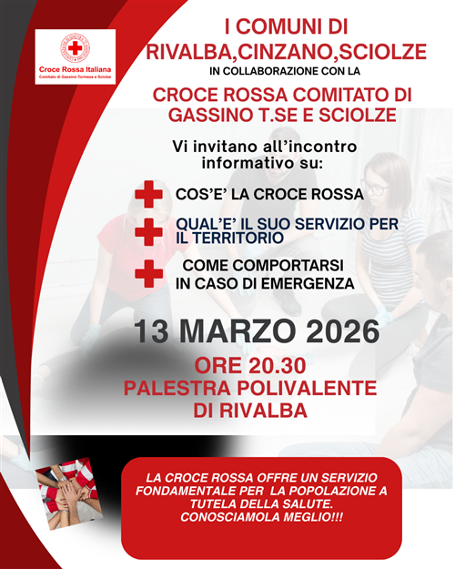 Incontro informativo con la Croce Rossa Italiana di Gassino Torinese