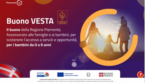 Buono regionale Vesta 2 
apertura click day 21 aprile 2026 ore 12:00