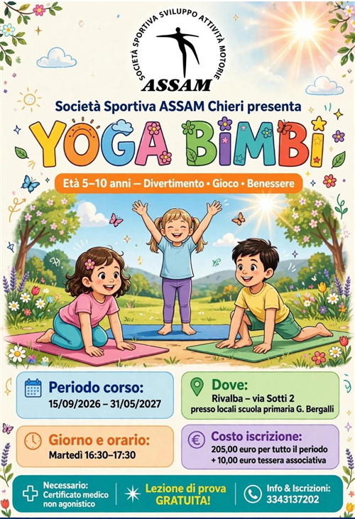Yoga per bambini a Rivalba
